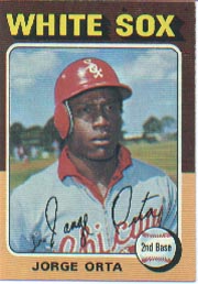 1975 Topps Mini Baseball Cards      184     Jorge Orta
